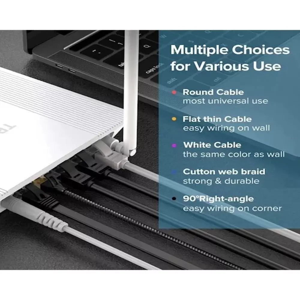 UGREEN Cat 6 Ethernet Cable 1.5M Core-8 U/UTP LAN Network 1000Mbps Gigabit RJ45 Router Switch Modem PC PS5 Xbox (60545) Ugreen