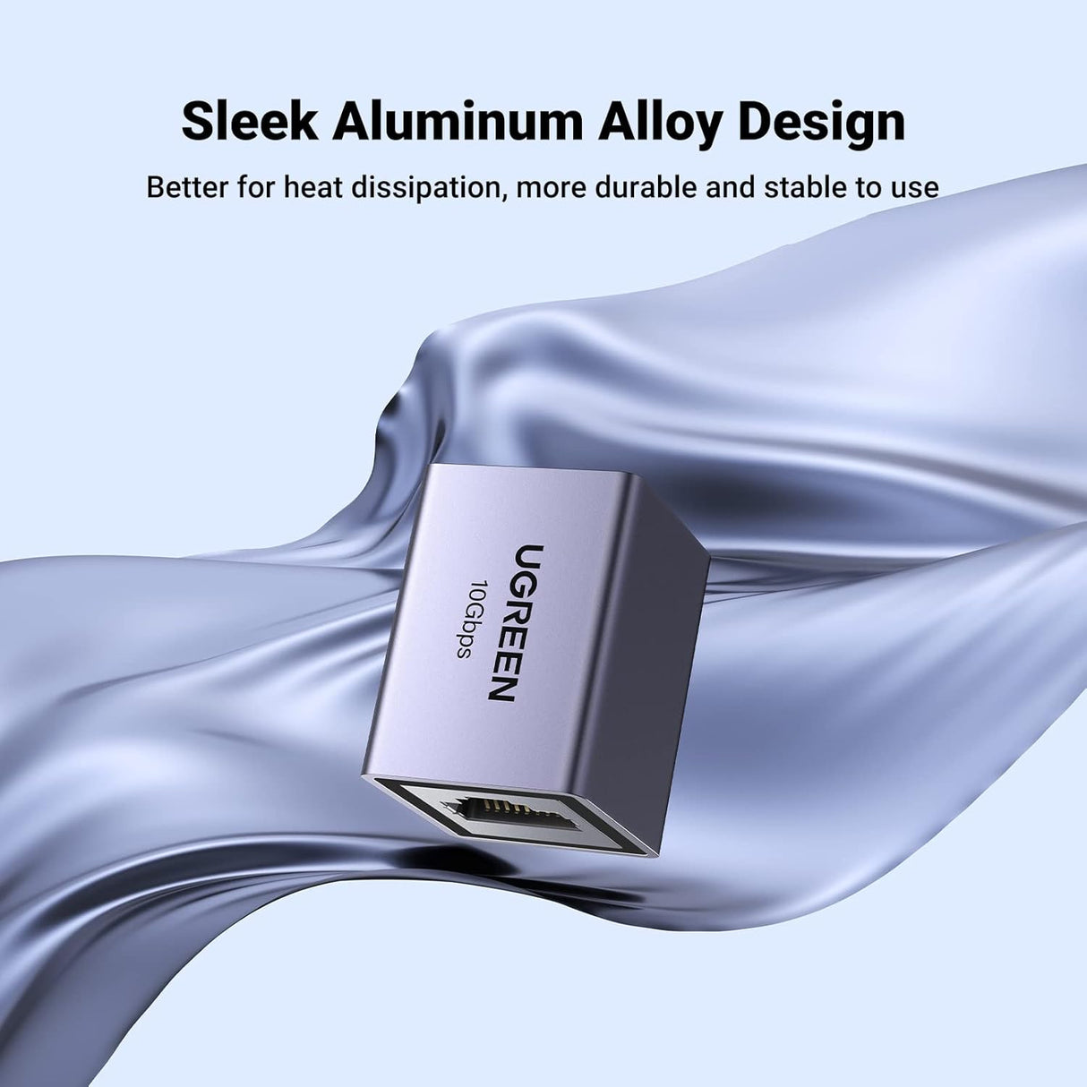 UGREEN Ethernet Extender 10Gbps Coupler Cat8 Cat7 Cat6 Cat5 Cable 328ft Long Distance Aluminum Alloy Shell Space Grey (15117) Ugreen India