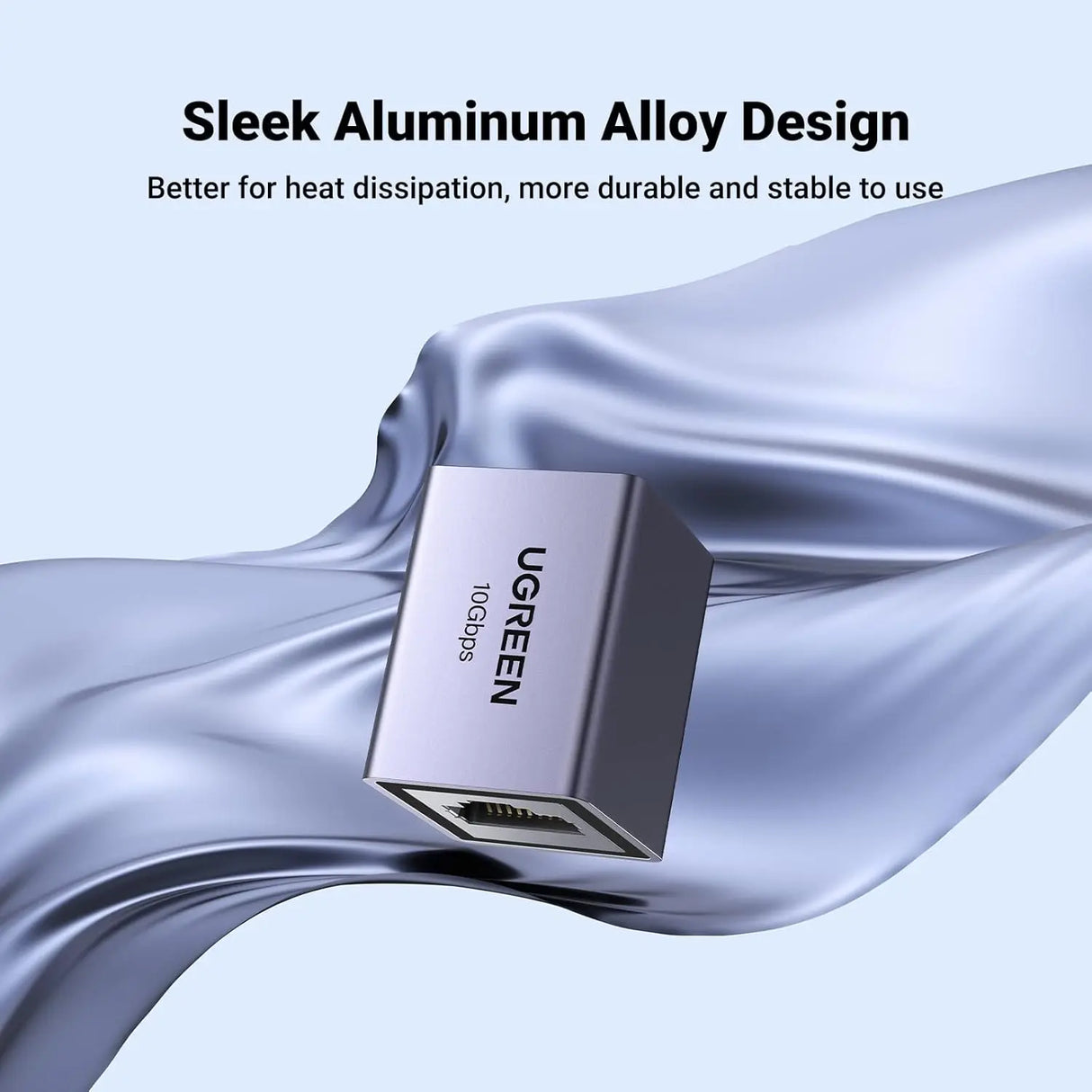 UGREEN Ethernet Extender 10Gbps Coupler Cat8 Cat7 Cat6 Cat5 Cable 328ft Long Distance Aluminum Alloy Shell Space Grey (15117) Ugreen India