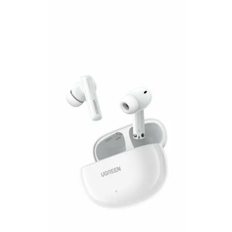 UGREEN HiTune T6 Bluetooth 5.3 Active Noise Cancelling Earbuds 30H Battery 48dB ANC Hybrid Wireless Earbuds White 15158 Ugreen
