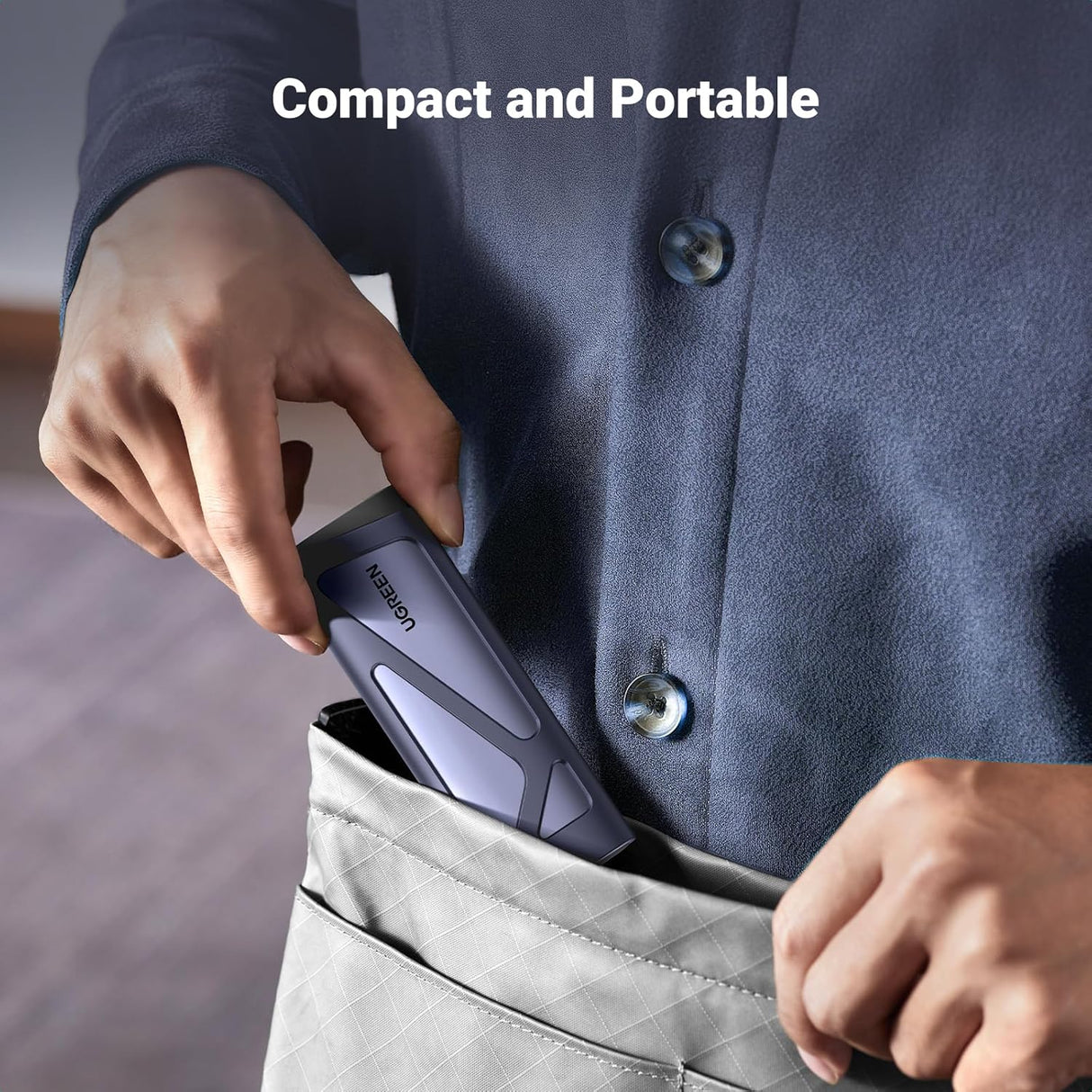 UGREEN M.2 NVMe SATA SSD Enclosure 10Gbps USB 3.2 Gen 2 M Key B Key External Case UASP Trim 2230 2242 2260 2280 (15813) Ugreen