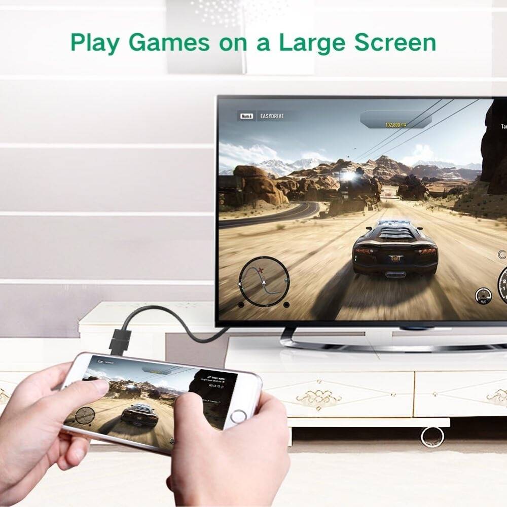 UGREEN Micro HDMI to HDMI Adapter Male to Female Converter Camera Tablet Graphics Card HDTV Projector Video 20106 Ugreen