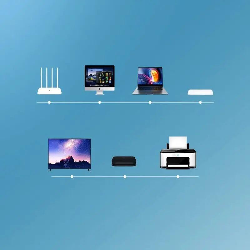 UGREEN Cat 6 Ethernet Cable 2M Core-8 U/UTP 1000Mbps LAN Network Router Switch Network Element Gigabit RJ45 Cable (20160) Ugreen