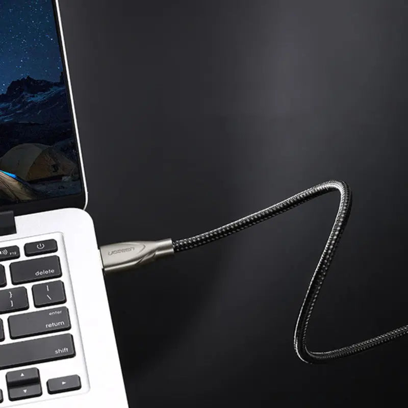 UGREEN 3M HDMI 2.0 Cable 4K@60Hz High Speed Braided Cord Carbon Fiber Connectors for PS5 Xbox Monitor TV Projector Laptop Black(50109) Ugreen