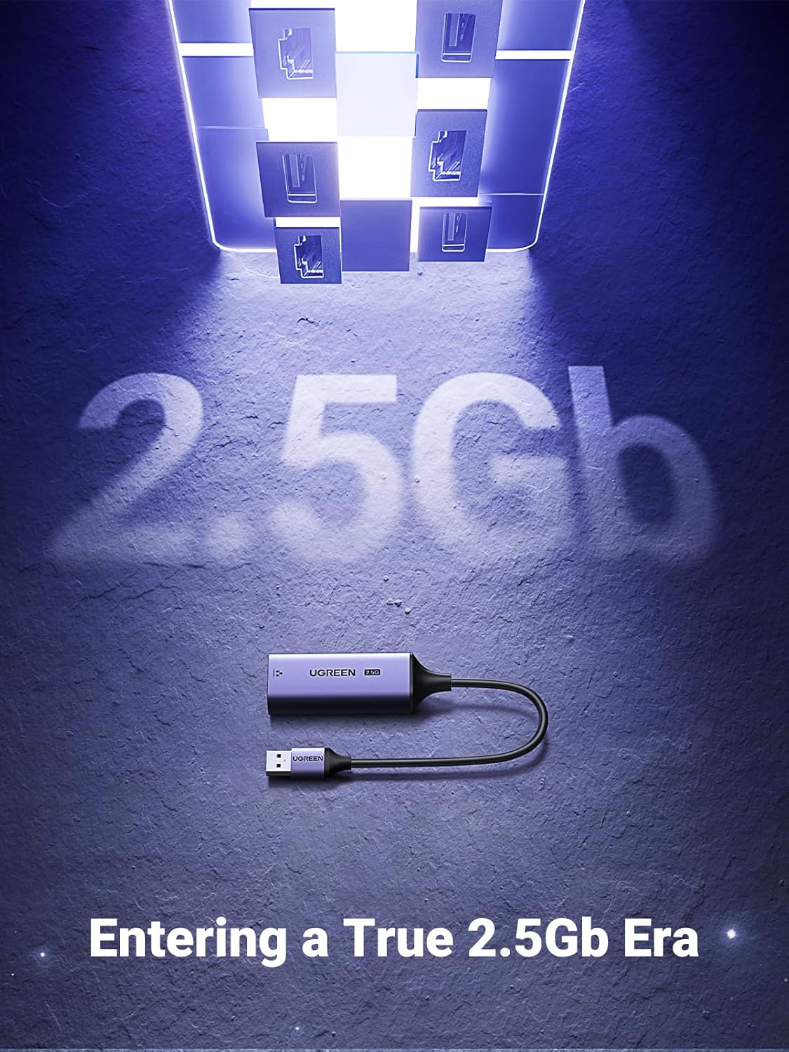 UGREEN USB to Ethernet Adapter 2.5Gb Aluminum USB 3.0 RJ45 Network LAN Dongle Laptop MacBook Air Pro XPS Windows (25051) Ugreen
