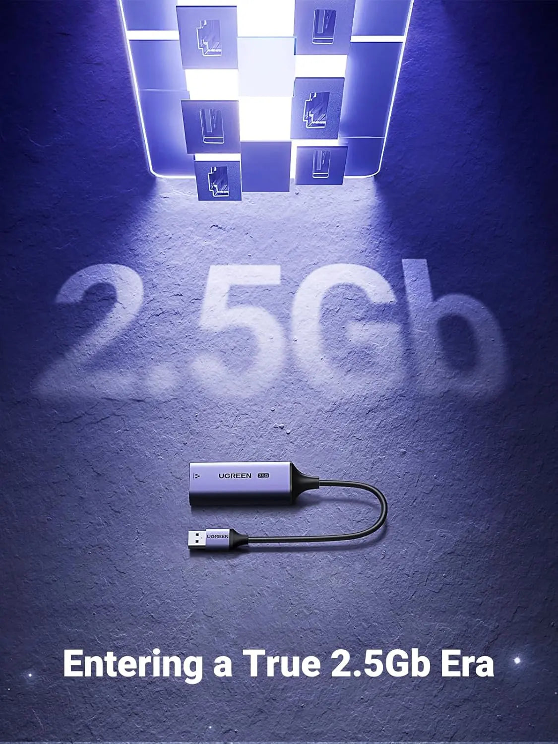 UGREEN USB to Ethernet Adapter 2.5Gb Aluminum USB 3.0 RJ45 Network LAN Dongle Laptop MacBook Air Pro XPS Windows (25051) Ugreen