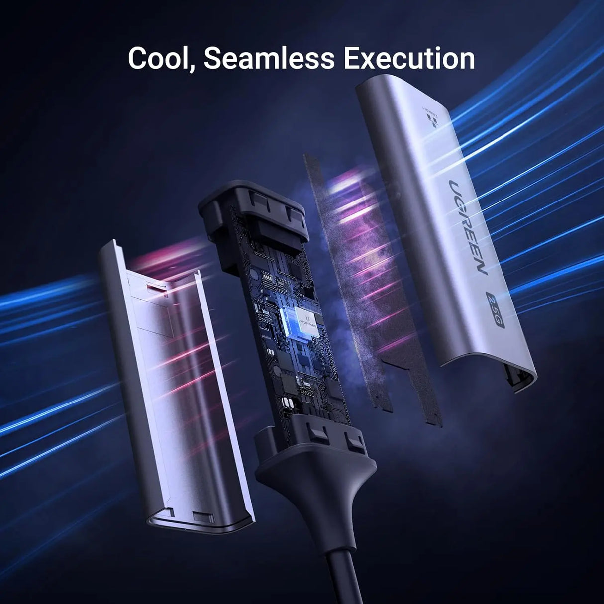 UGREEN USB C to Ethernet Adapter 2.5G Aluminum Type-C Thunderbolt RJ45 Network LAN MacBook Air Pro XPS iPhone 15 Grey (25052)