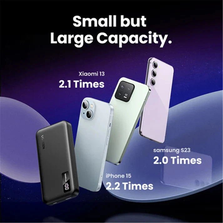 UGREEN 10000mAh Power Bank 20W PD QC 3.0 Two-Way Fast Charging Portable Charger iPhone Samsung Xiaomi OnePlus iPad (25742) Ugreen