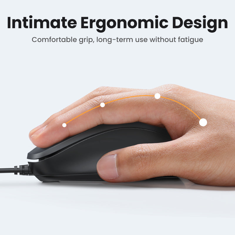 GREEN USB Wired Optical Mouse 3 Button 1200DPI 1.5M Cable Computer Mouse Laptop Desktop PC Gaming Office Mouse 90789 Ugreen