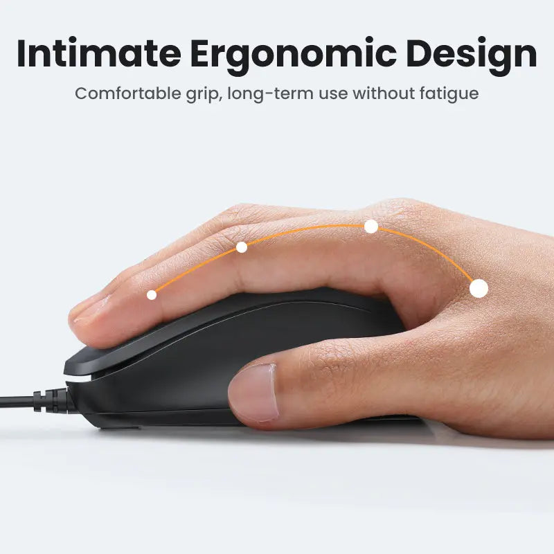 GREEN USB Wired Optical Mouse 3 Button 1200DPI 1.5M Cable Computer Mouse Laptop Desktop PC Gaming Office Mouse 90789 Ugreen