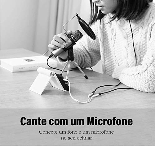 UGREEN 3.5mm Audio Y Splitter Cable Male to 2 Female Earphone Headset Adapter PS4 Xbox Laptop Phone PC Gaming MIC Gray (30619) Ugreen