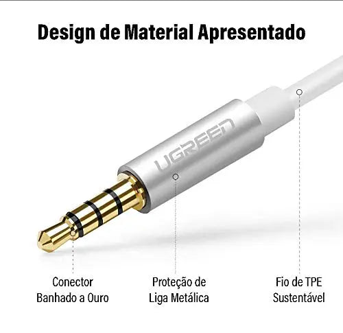 UGREEN 3.5mm Audio Y Splitter Cable Male to 2 Female Earphone Headset Adapter PS4 Xbox Laptop Phone PC Gaming MIC Gray (30619) Ugreen