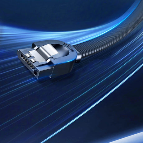 UGREEN SATA III 6Gbps Data Cable 0.5m SATA 3.0 Straight Connector Secure Latch High Speed HDD SSD Hard Drive Black (30796) Ugreen India