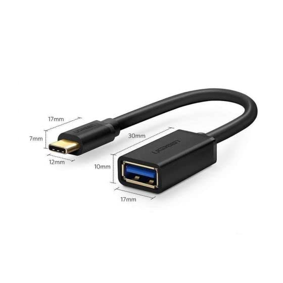 UGREEN USB C Male to USB 3.0 A Female Adapter Type C OTG Cable MacBook Pro Samsung Galaxy S10 S9 Note 9 Google Pixel (30701) Ugreen