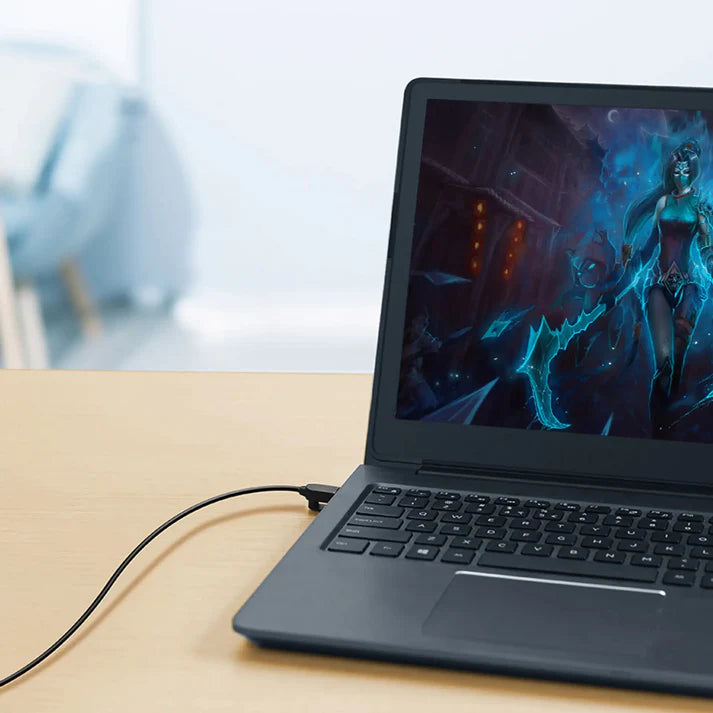 UGREEN 2m Ethernet Patch, RJ45 Cat6A UTP High-Speed Network Cable, (Black) – Model 70334