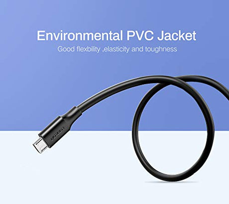 UGREEN 2M USB-A to Micro USB Cable USB 2.0 Data Sync Charging Cord Nickel Plated Android PS4 Controller Camera 60138 Ugreen