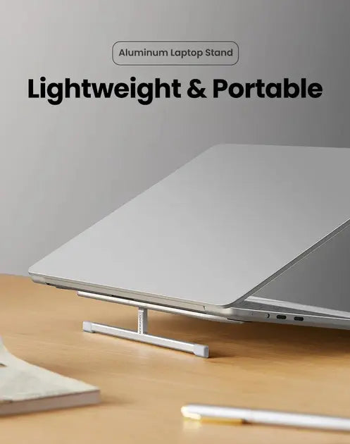 UGREEN Adjustable Clip-On Laptop Stand MacBook PC 11-17" Foldable Aluminum Holder Ergonomic Angle Space-Saving (45415) Ugreen