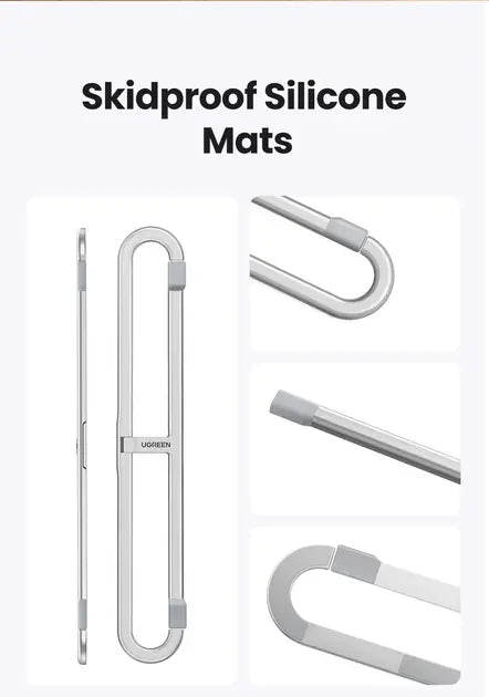 UGREEN Adjustable Clip-On Laptop Stand MacBook PC 11-17" Foldable Aluminum Holder Ergonomic Angle Space-Saving (45415) Ugreen