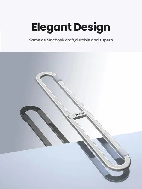 UGREEN Adjustable Clip-On Laptop Stand MacBook PC 11-17" Foldable Aluminum Holder Ergonomic Angle Space-Saving (45415) Ugreen
