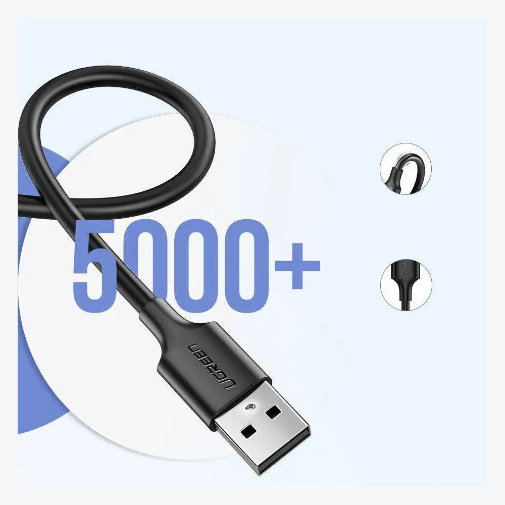 UGREEN 1.5M USB-A to Micro USB Cable USB 2.0 Data Sync Charging Cord Nickel Plated Android Phone PS4 Controller 60137