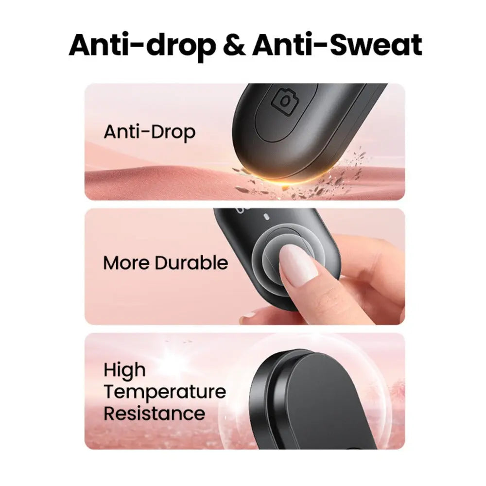 UGREEN Bluetooth Selfie Remote Controller Wireless Camera Shutter Release iPhone Android iPad Camera Apps Easy Pairing Long Range 90543 Ugreen