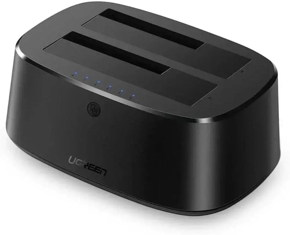 "UGREEN Dual Bay USB 3.0 SATA Docking Station 2.5 3.5 HDD SSD External Drive Enclosure 12TB Clone Laptop PC Mac 50857 Ugreen