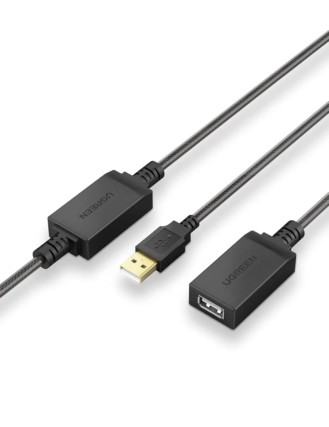 UGREEN USB 2.0 Active Extension Cable 5M Signal Booster A Male to Female Laptop PC Flash Drive Keyboard Mouse (10319) Ugreen