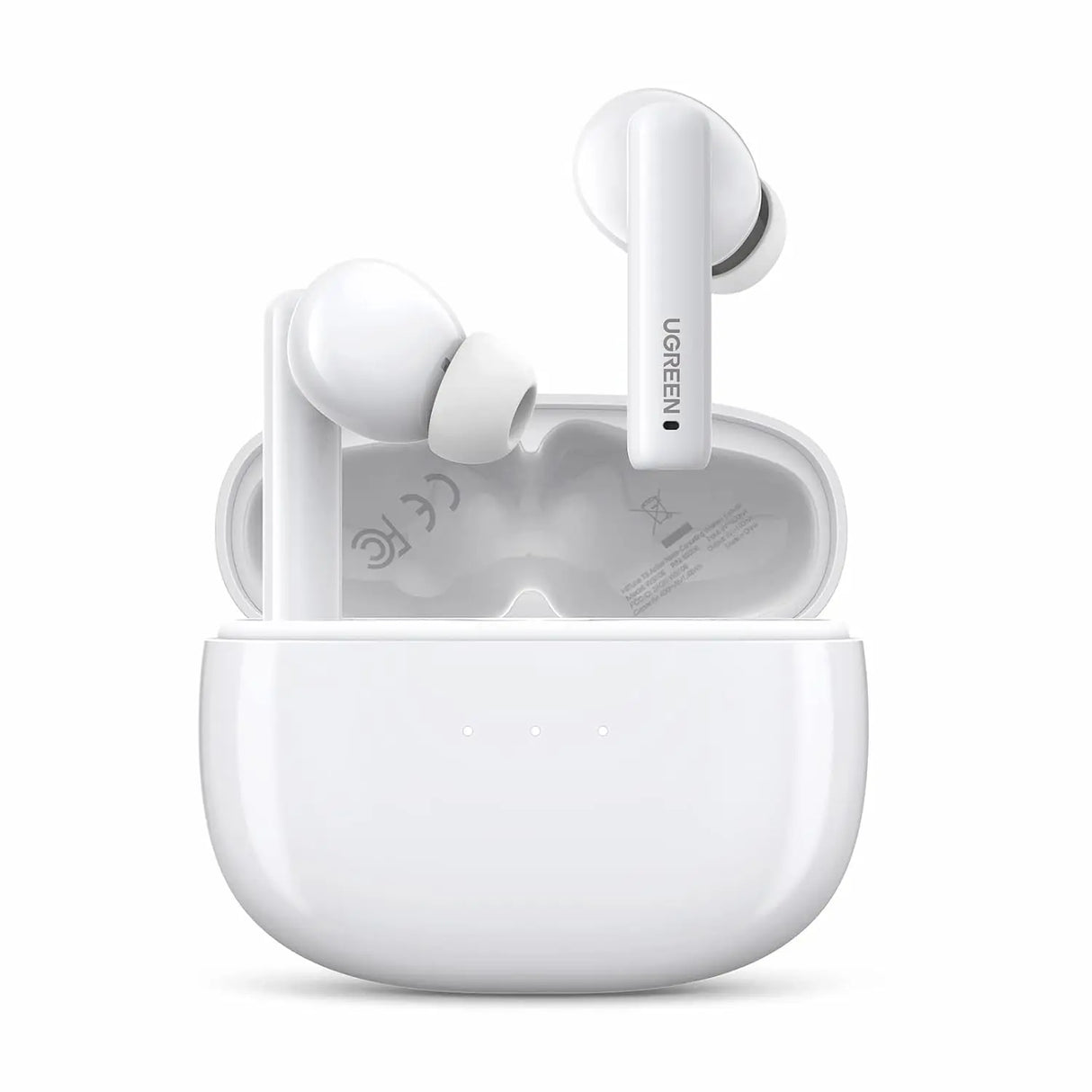 UGREEN HiTune T3 ANC Wireless Earbuds Bluetooth 5.2 Active Noise Cancelling Transparency Mode Deep Bass 24H Playtime USB-C White 90206 Ugreen