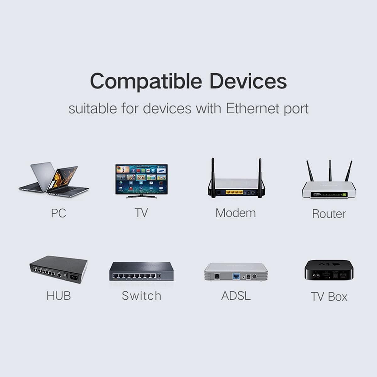 UGREEN Cat 6 Shielded RJ45 Connectors 100-Pack Crystal Head Plugs Gold Plated STP Network Cable Ends Ethernet LAN (50248) Ugreen