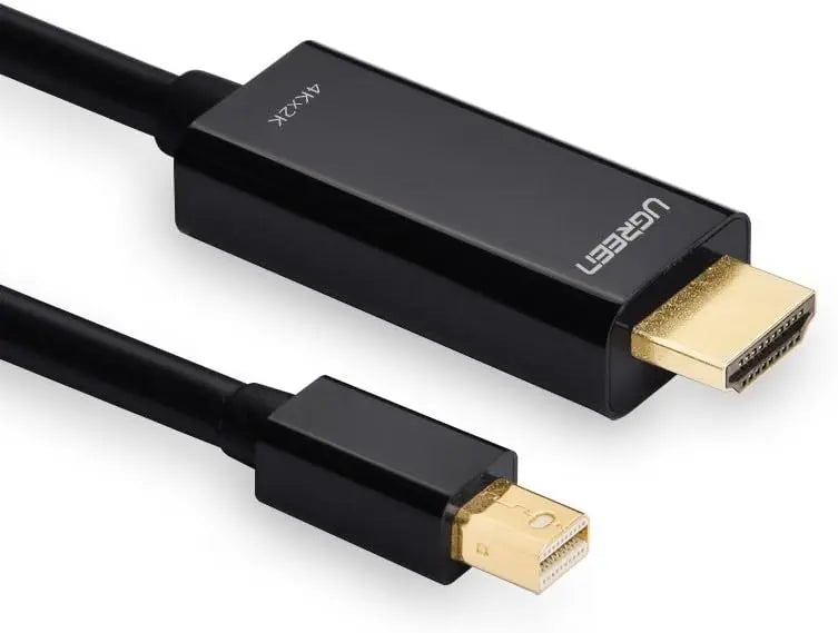 UGREEN Mini DisplayPort to HDMI Cable 1.5M Thunderbolt 2 4K 30Hz mDP HDMI Male MacBook Air Pro iMac Surface Monitor (20848)
