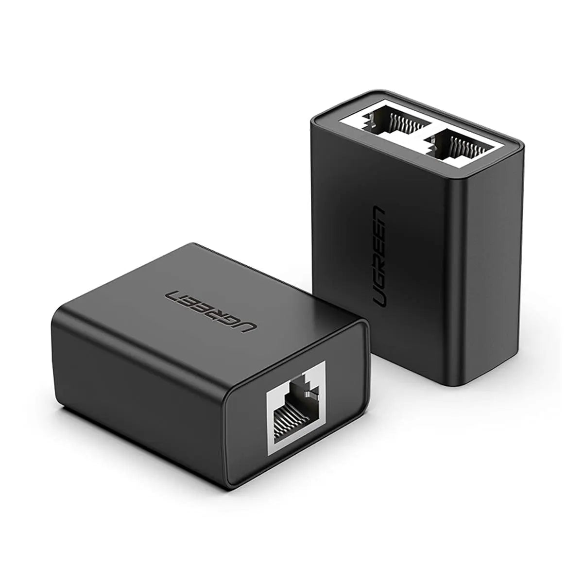 UGREEN RJ45 Splitter 1 to 2 Ethernet Adapter ABS Case Pack of 2 LAN Network Cable Extender Cat5 Cat6 PC Laptop Router Switch 50923 Ugreen