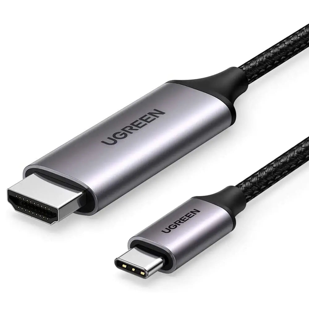 UGREEN USB Type C to HDMI Cable 1.5M Aluminum Shell Double Nylon Braided Thunderbolt 3, 4K@30Hz Male to Male (50570) Ugreen