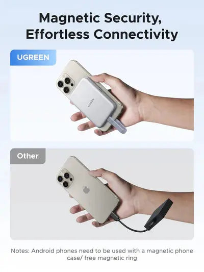 UGREEN MagSafe SSD Enclosure iPhone 16/15 M.2 NVMe 10Gbps External Hard Drive 100W PD Fast Charging Storage Case (55151) Ugreen