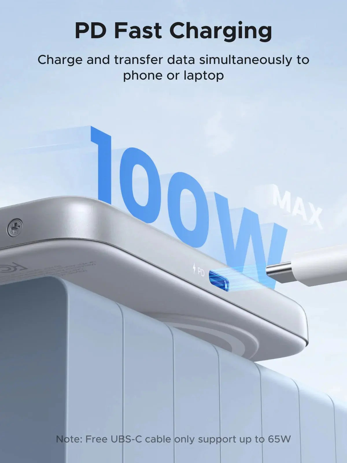 UGREEN MagSafe SSD Enclosure iPhone 16/15 M.2 NVMe 10Gbps External Hard Drive 100W PD Fast Charging Storage Case (55151) Ugreen