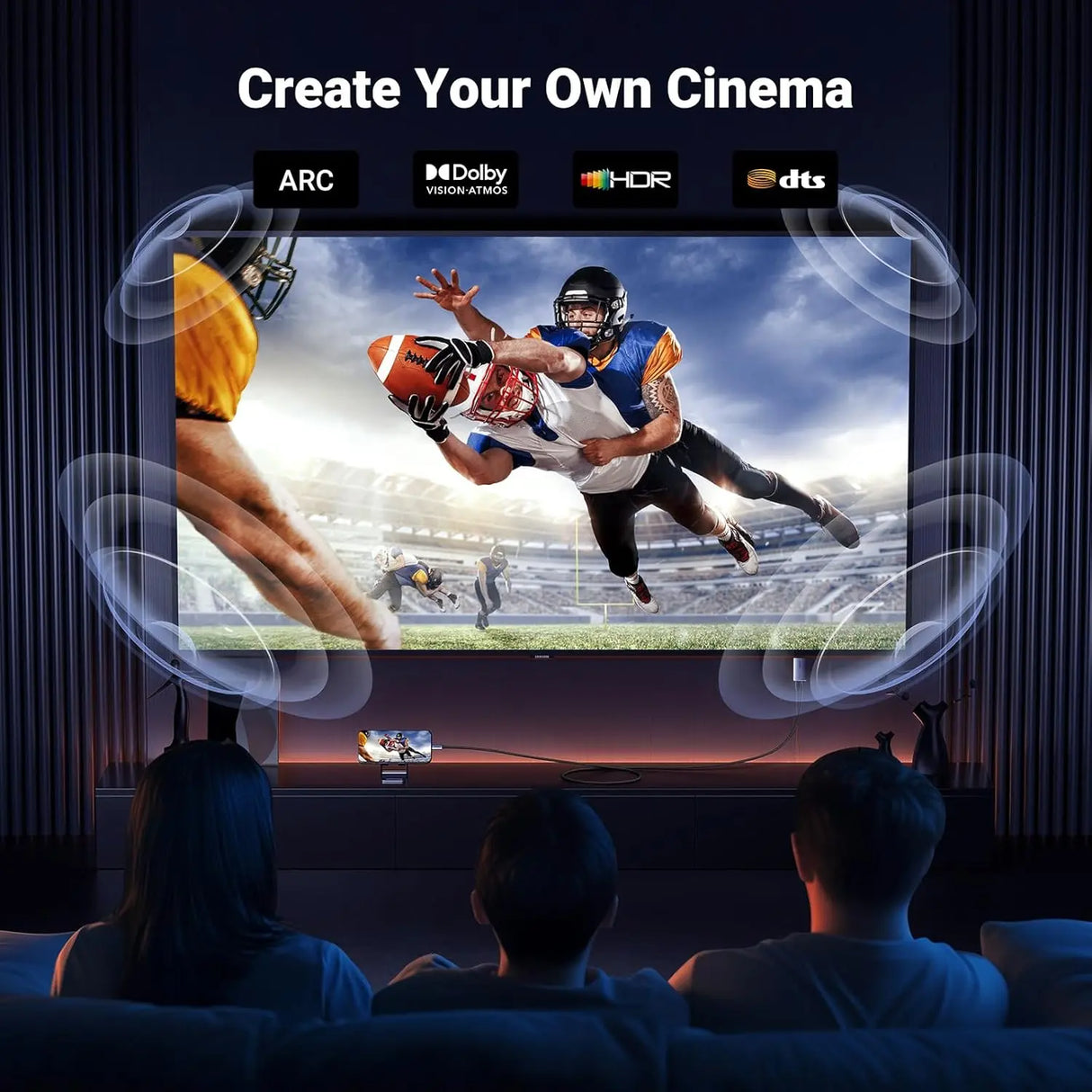 UGREEN USB C to HDMI Cable 2M 4K 60Hz 100W PD Fast Charging 2-in-1 Thunderbolt iPhone 16 Pro MacBook iPad Galaxy (55330) Ugreen