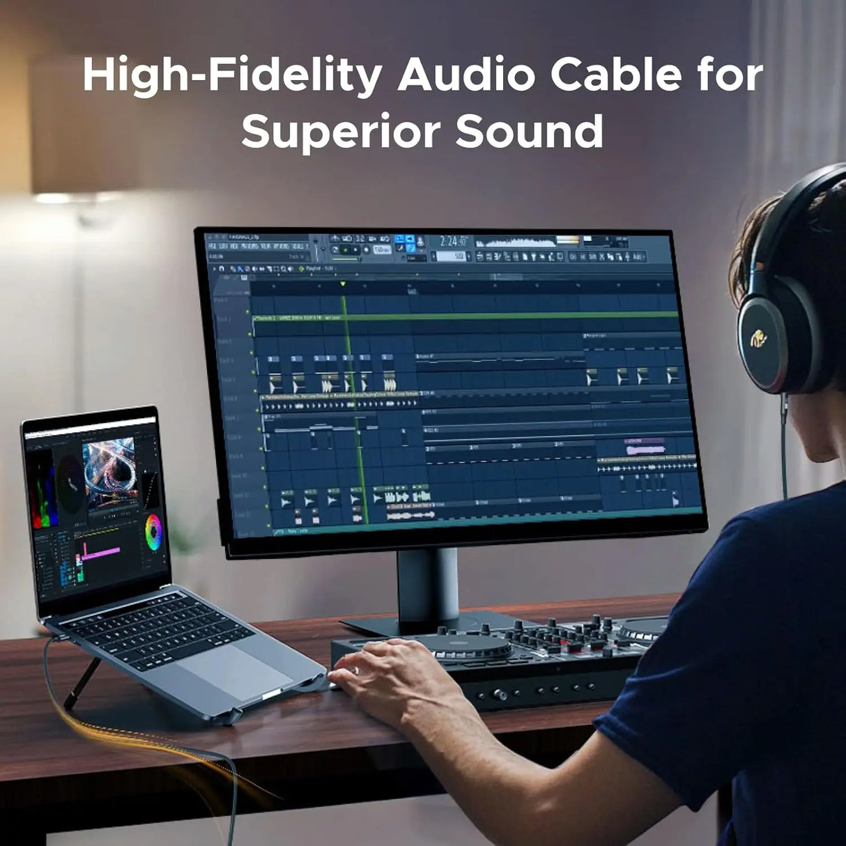 UGREEN USB-C to 3.5mm Audio Cable Hi-Res DAC Headphone Adapter iPhone 16/15 Android Type-C AUX Cord Music Cable (55734) Ugreen