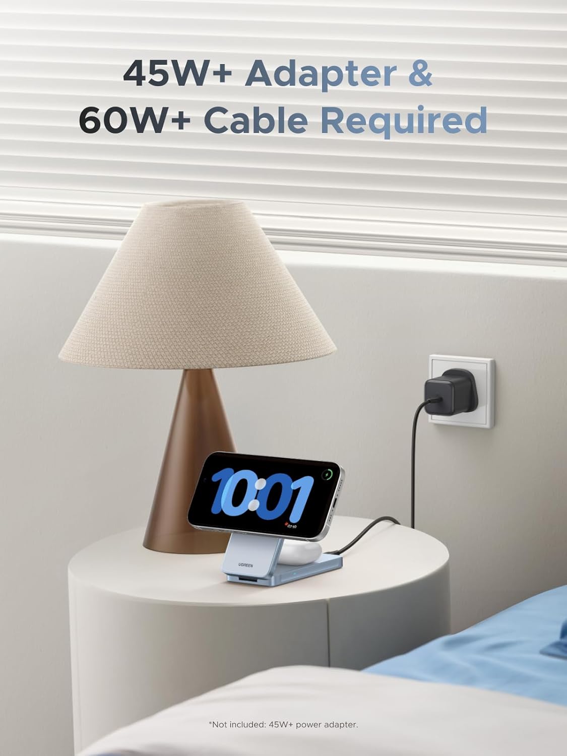 Ugreen 25W MagFlow 2-in-1 Magnetic Wireless Charger iPhone 12 and Later AirPods 2 and Later (55963)