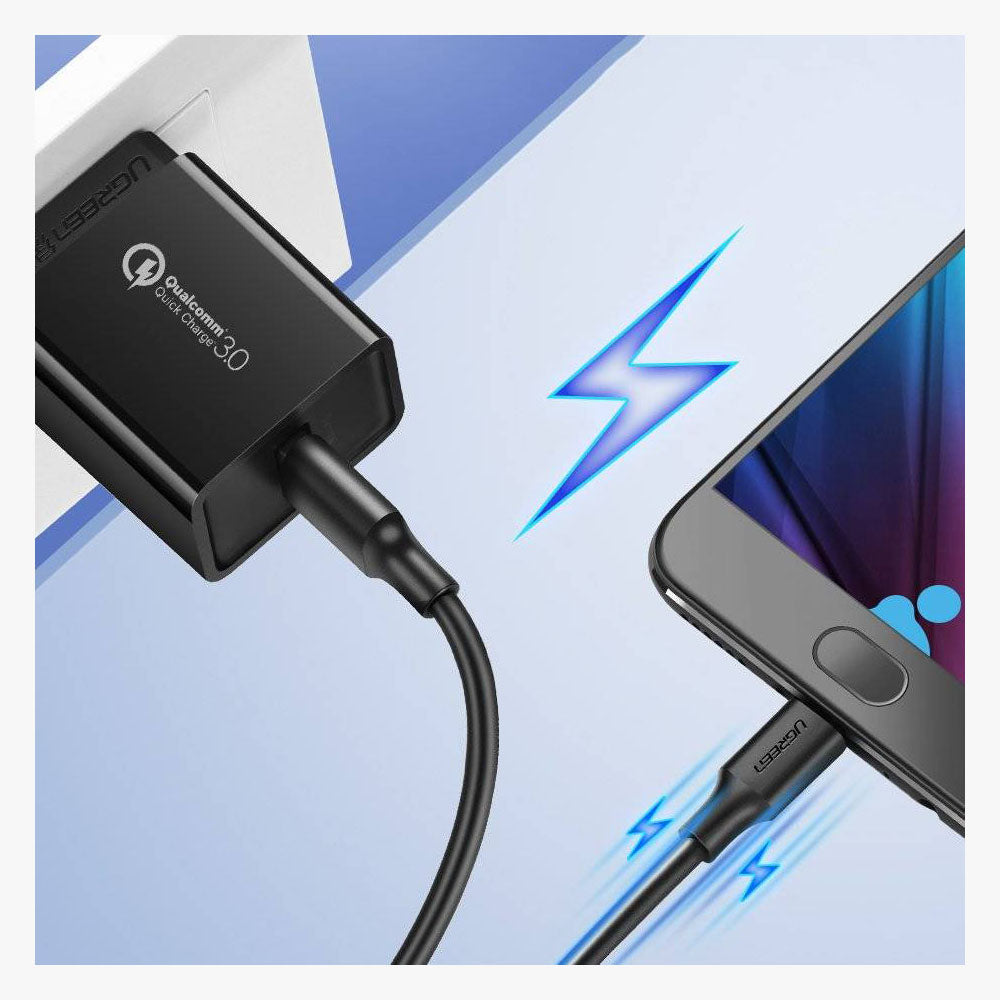 UGREEN 1.5M USB-A to Micro USB Cable USB 2.0 Data Sync Charging Cord Nickel Plated Android Phone PS4 Controller 60137 Ugreen