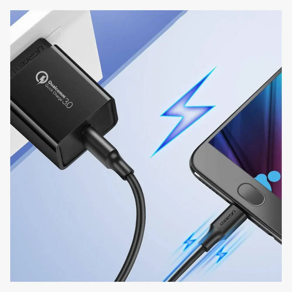 UGREEN 1.5M USB-A to Micro USB Cable USB 2.0 Data Sync Charging Cord Nickel Plated Android Phone PS4 Controller 60137 Ugreen