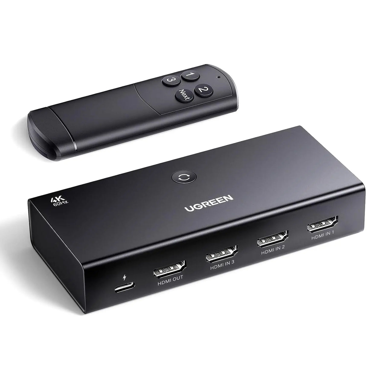 UGREEN 3-in-1 HDMI Switch 4K 60Hz with Remote Control 3 Port HDMI Switcher Box Auto Switching Gaming Console TV 15376 Ugreen
