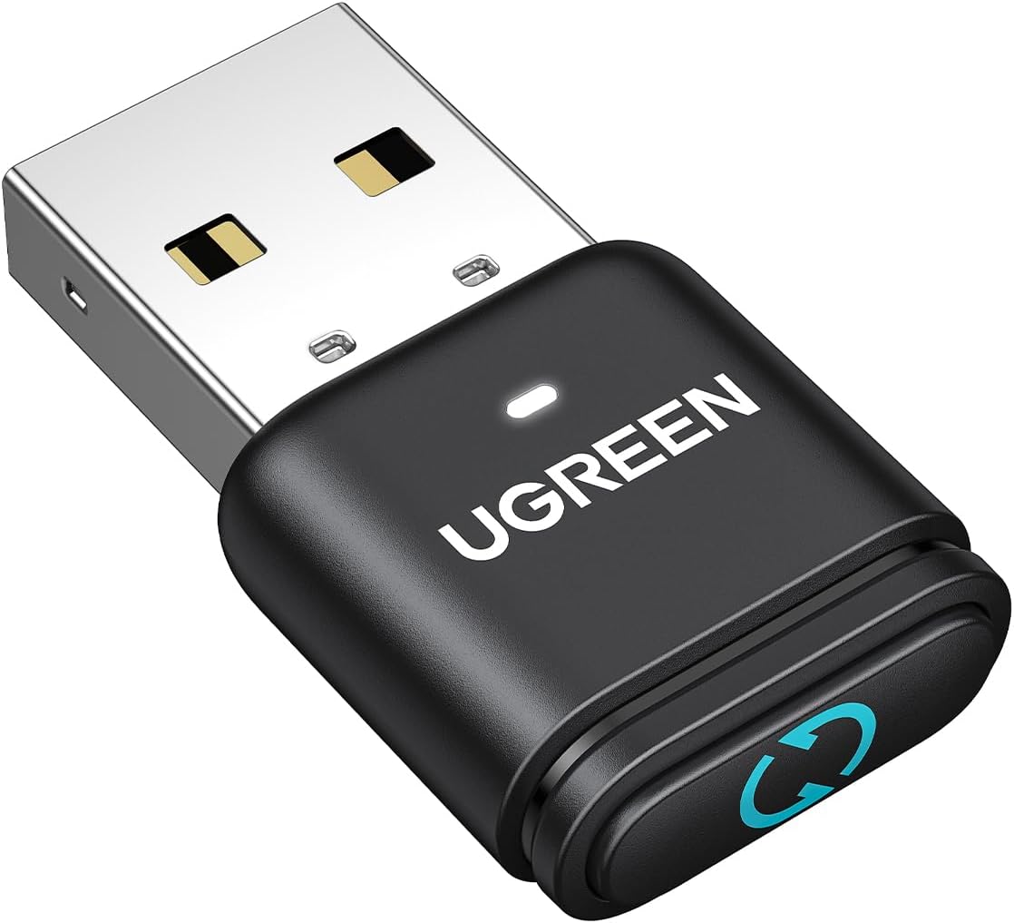 UGREEN Bluetooth 5.4 Adapter Mouse Jiggler USB Dongle Computer Laptop Mouse Mover Switch Button 2 Jiggle Mode Plug Play (35994) Ugreen