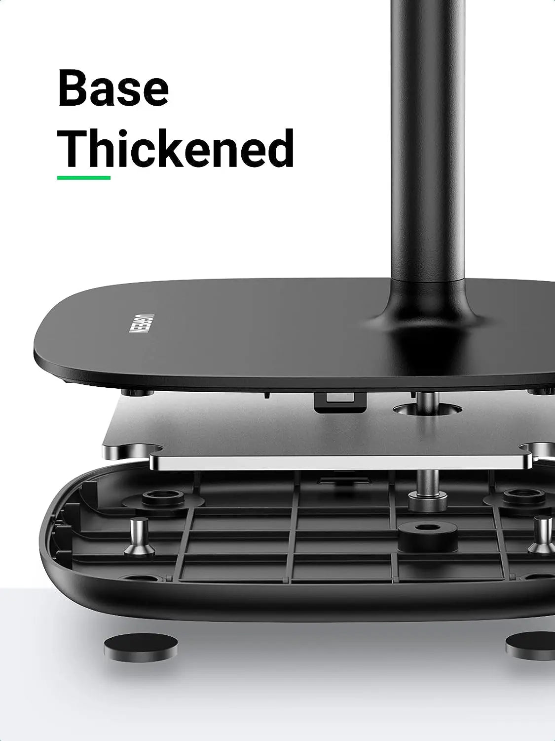 UGREEN Height Adjustable Desk Phone Holder iPhone 13 Pro Max 12 11 SE Galaxy S22 S21 All Phone Stand Universal Black (80194) Ugreen