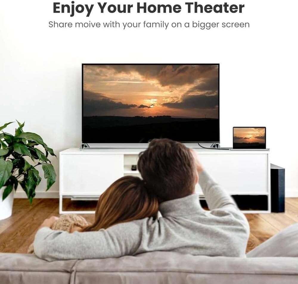 UGREEN 1.5M HDMI 2.1 Cable 8K@60Hz 4K@120Hz Ultra High Speed 48Gbps Dynamic HDR eARC Dolby Vision PS5 Xbox Series X TV Monitor(70320) Ugreen