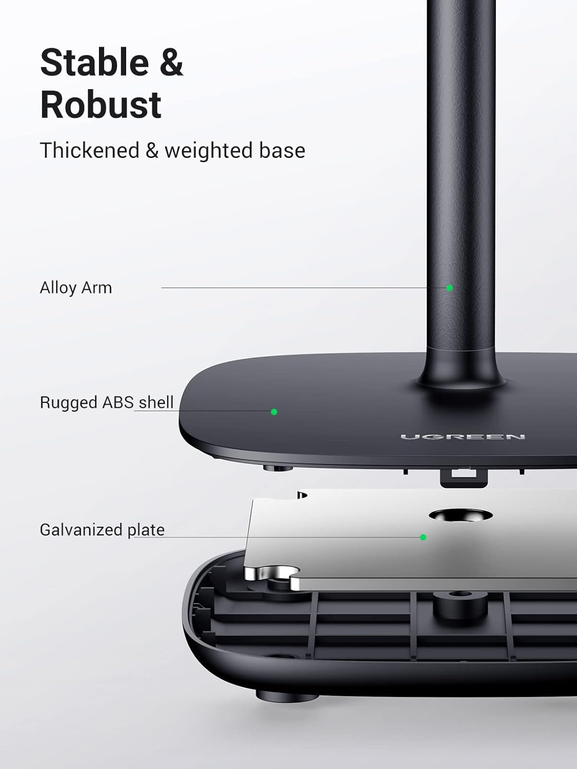 UGREEN Adjustable Phone Stand Multi-Angle Desk Stand 4-7.9 Inch iPhone 15 Pro 14 13 12 Samsung Galaxy S23 Cell Phone 60324 Ugreen