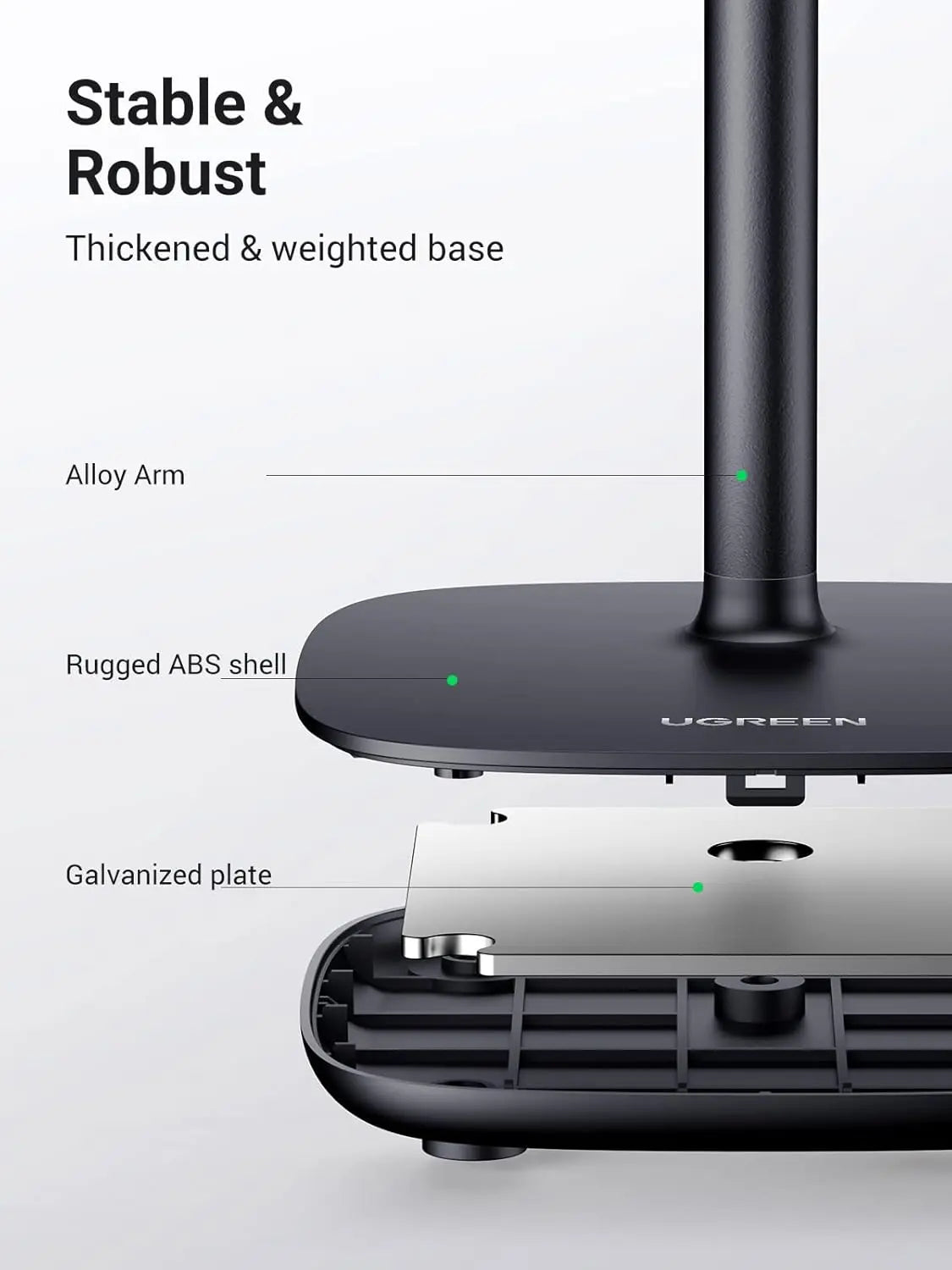 UGREEN Adjustable Phone Stand Multi-Angle Desk Stand 4-7.9 Inch iPhone 15 Pro 14 13 12 Samsung Galaxy S23 Cell Phone 60324 Ugreen