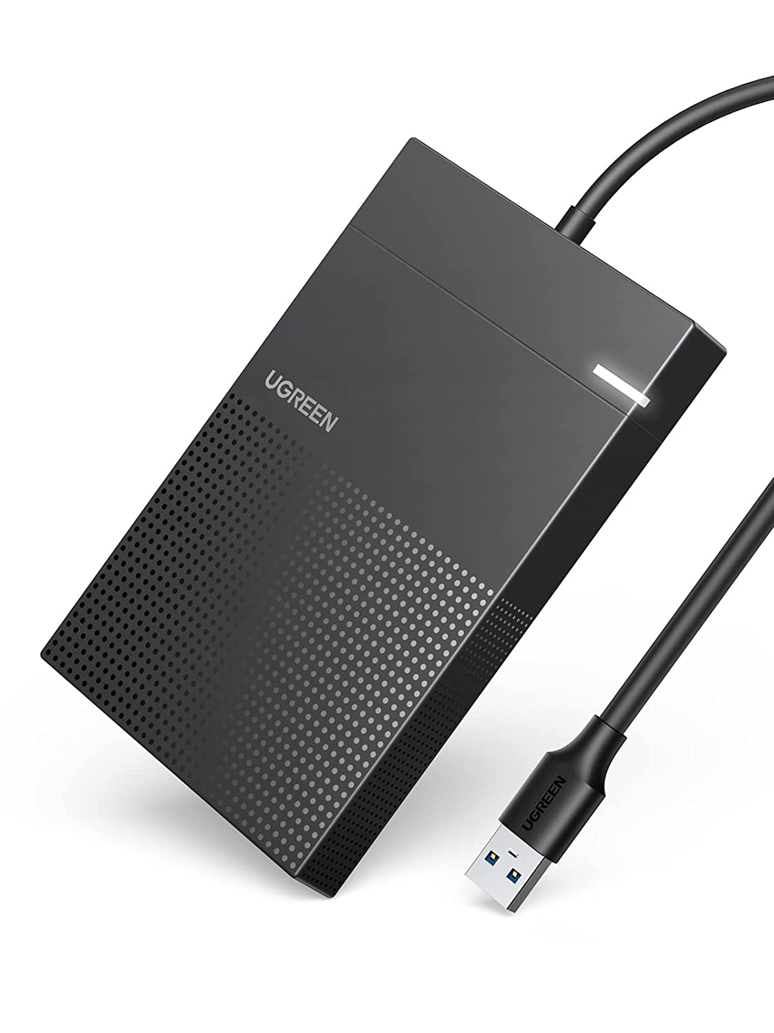 UGREEN 2.5 Inch External Hard Drive Enclosure 5Gbps USB 3.0 UASP Tool-Free 1.6FT Cable 7mm 9.5mm SATA SSD HDD (30719) Ugreen