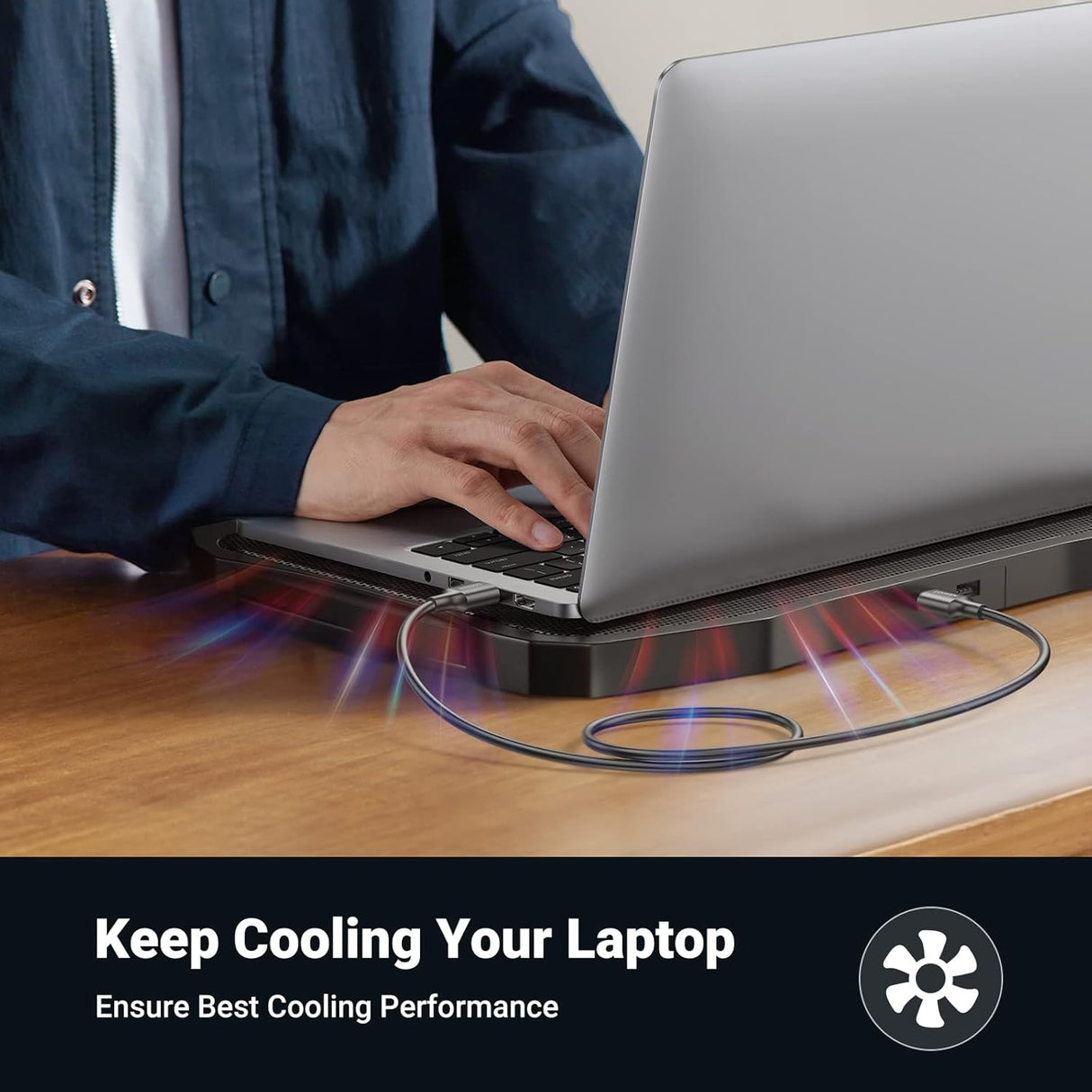 UGREEN USB to USB Cable 5Gbps USB 3.0 Nylon Durable Male to Male Hard Drive Camera DVD Player TV Hub Monitor 6.6ft 2M (10371) Ugreen