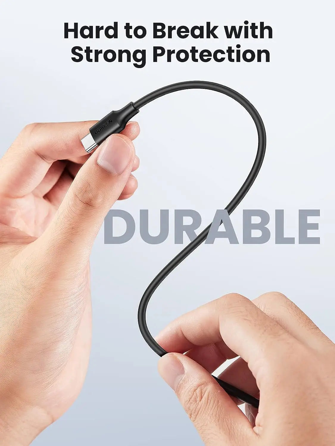 UGREEN 0.5M USB-C to USB-C Cable 60W PD 3.0 Fast Charging USB 2.0 Male to Male MacBook iPad Pro Samsung Galaxy 50996 Ugreen