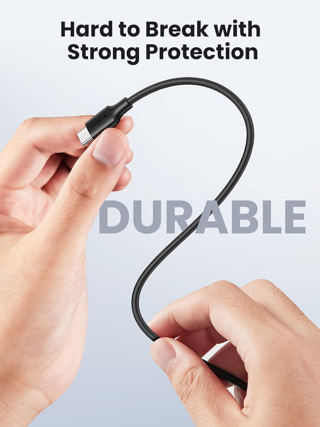 UGREEN USB C 2.0 Cable 2M 60W Male to Male Power Delivery 2.0 QC 2.0/3.0 Fast Charging Type-C Data Transfer Cable (10306) Ugreen