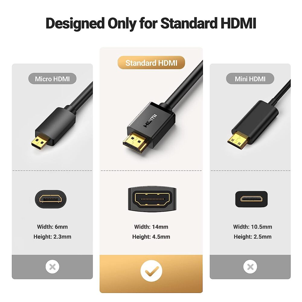 UGREEN 5M HDMI Extension Cable Male to Female 4K@30Hz Nintendo Switch Xbox PS5 PS4 Roku TV Stick Chromecast HDTV Laptop PC 10146 Ugreen